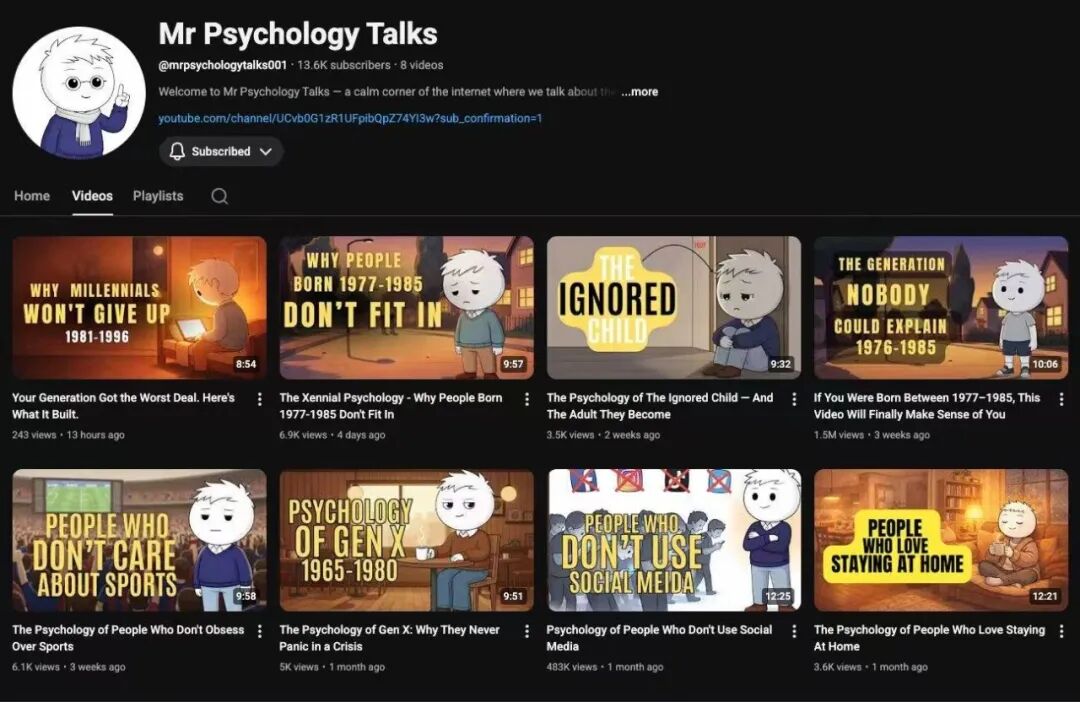 YouTube长视频发了5条，展示量破万了，作品没流量就这几个原因（附参考频道）