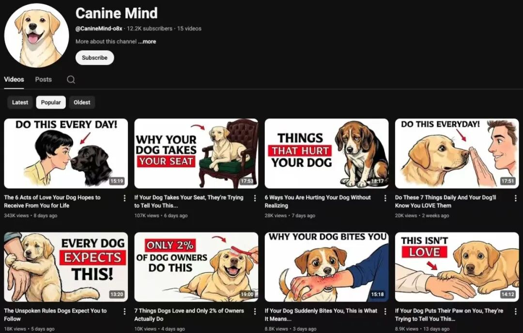 YouTube长视频发了5条，展示量破万了，作品没流量就这几个原因（附参考频道）