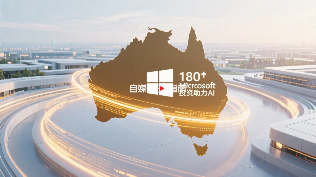 微软宣布斥资180亿美元助力澳大利亚人工智能发展的封面图