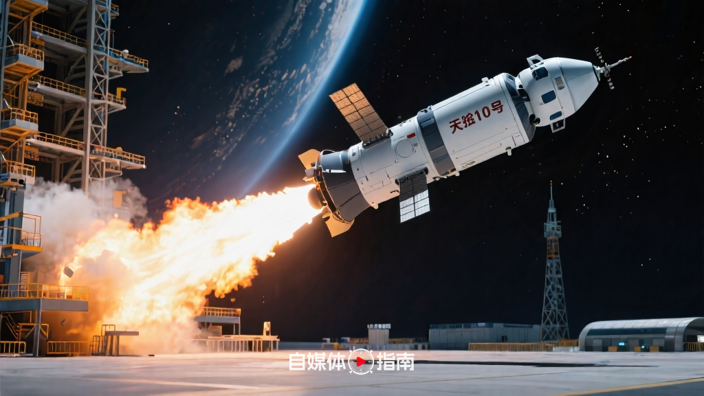 天舟十号货运飞船成功完成发射任务的封面图