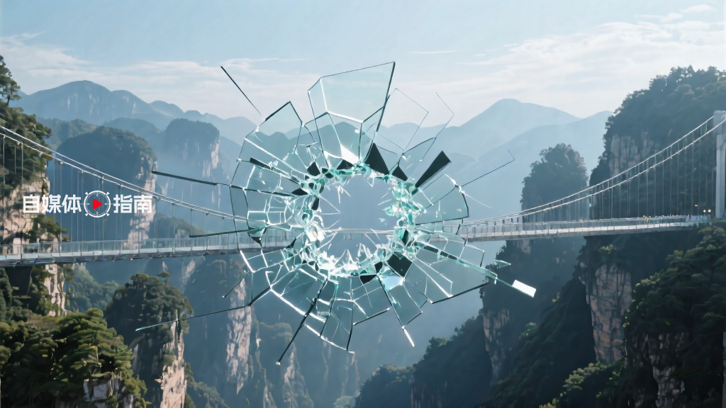 警惕虚假信息:张家界大峡谷玻璃桥断裂视频实为伪造的封面图