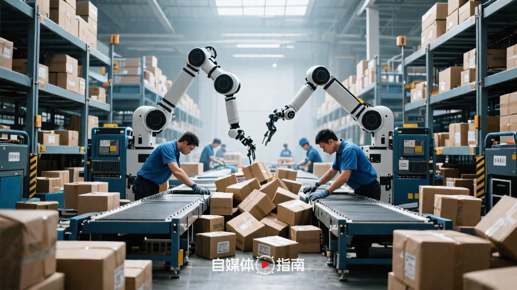 “美企直播10小时人机对决:人类工人险胜机器人,赛后坦言身体不适”的封面图